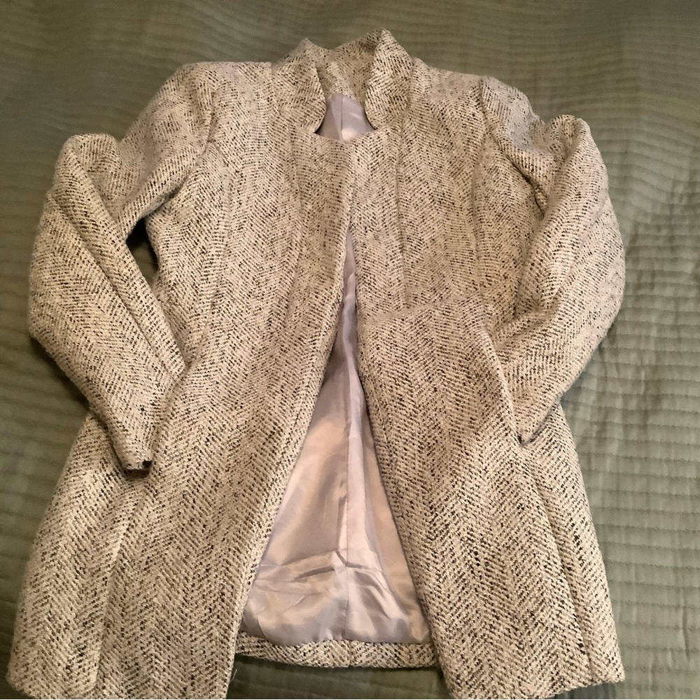 Women's Textured Gray Coat